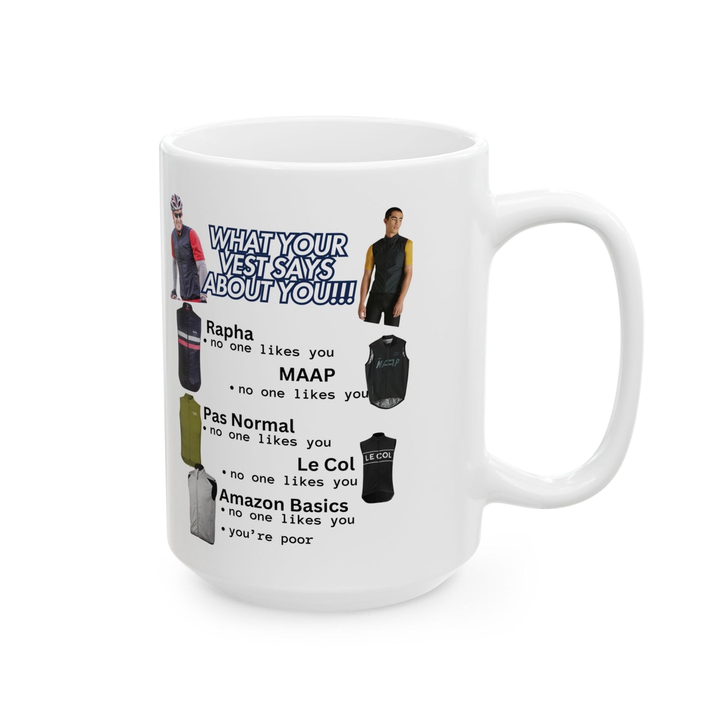 What Your Vest Says About You Coffee Mug