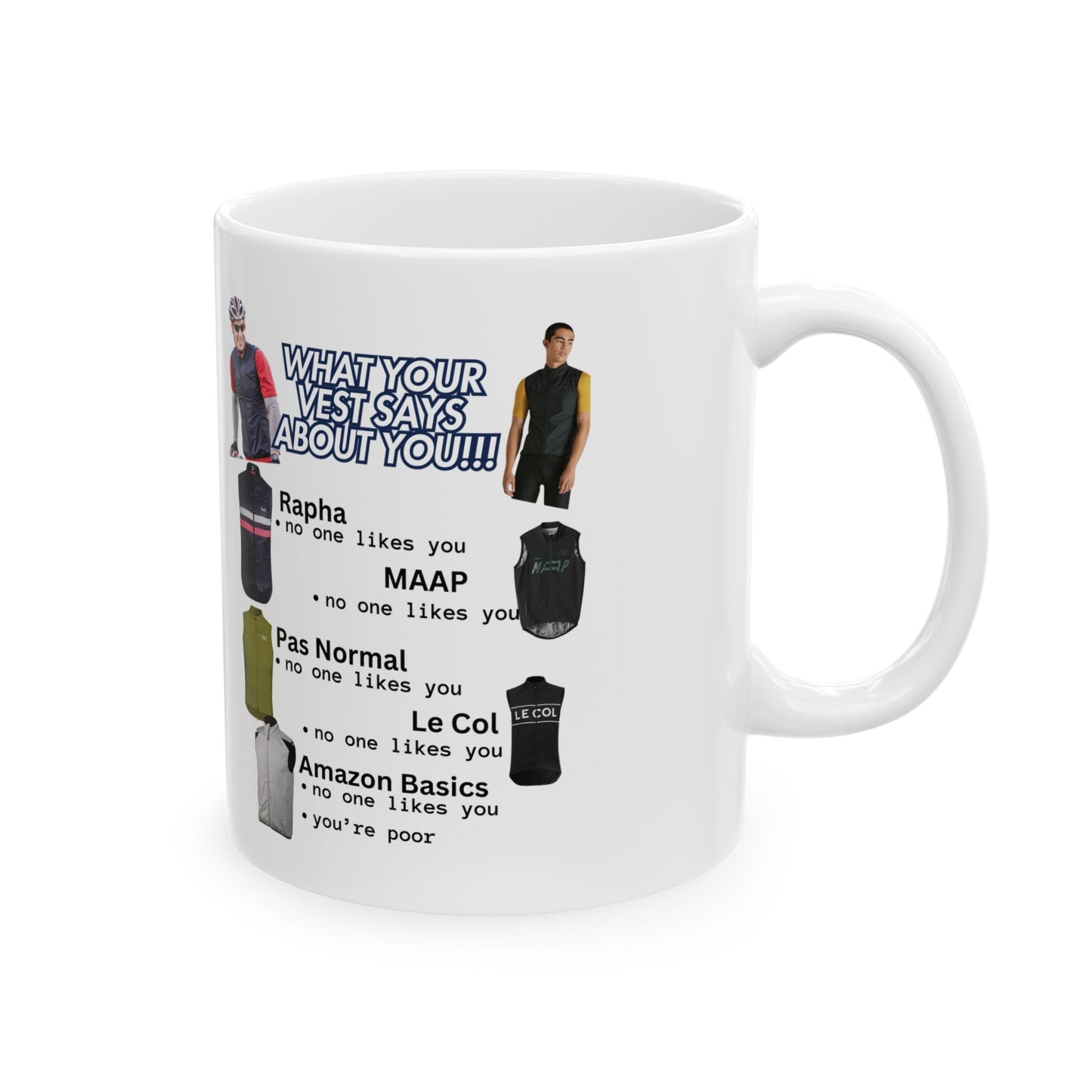 What Your Vest Says About You Coffee Mug