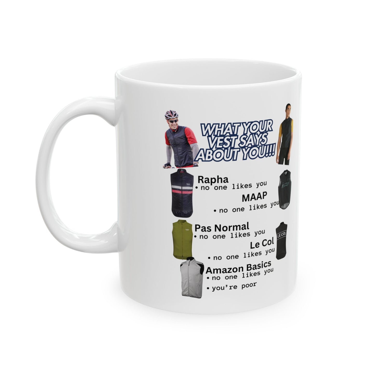 What Your Vest Says About You Coffee Mug