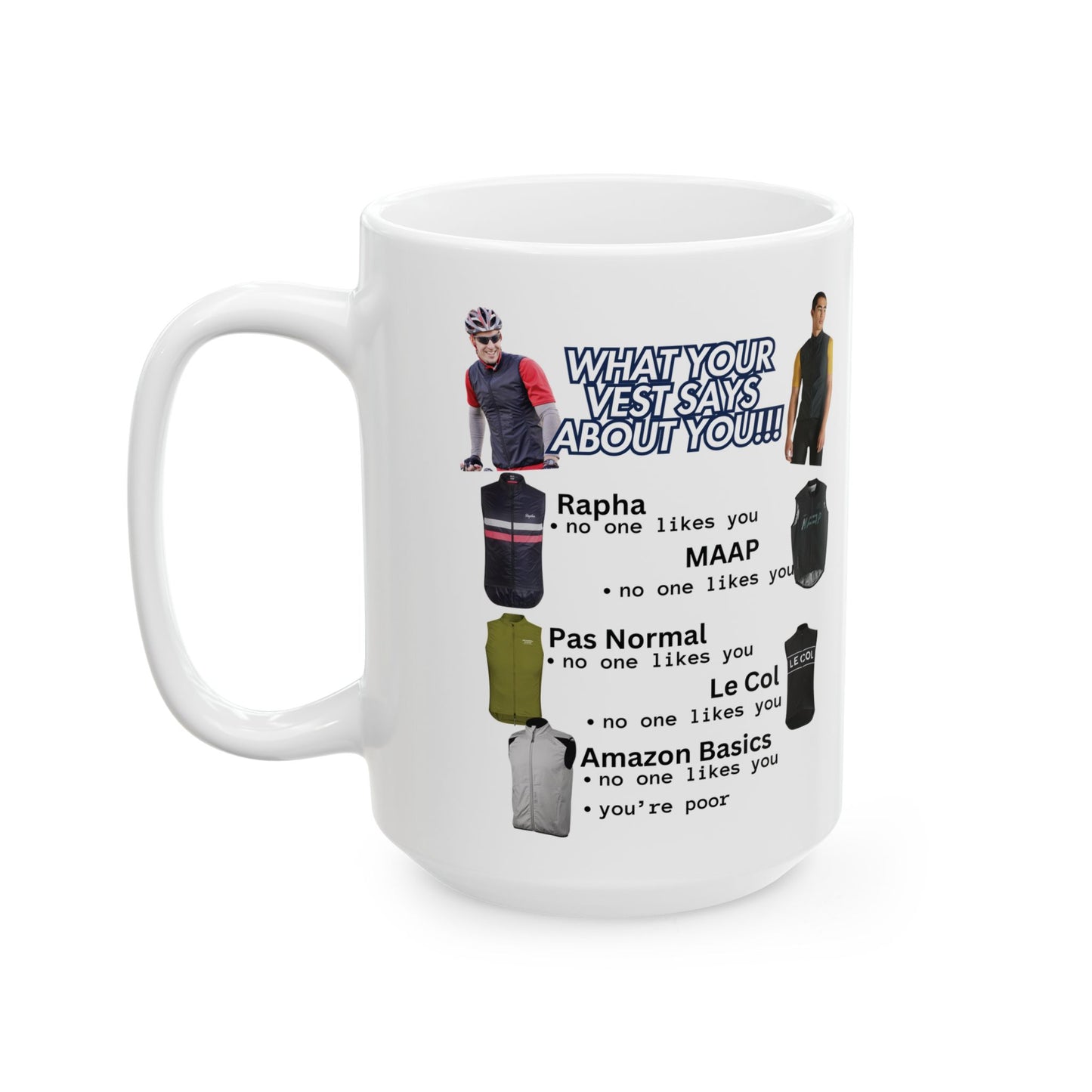 What Your Vest Says About You Coffee Mug